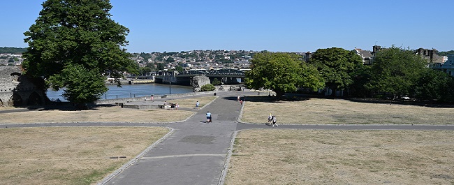 Photo in Kent of UK heatwave and drought in summer 2022. Used for the cch funded study July 2023.